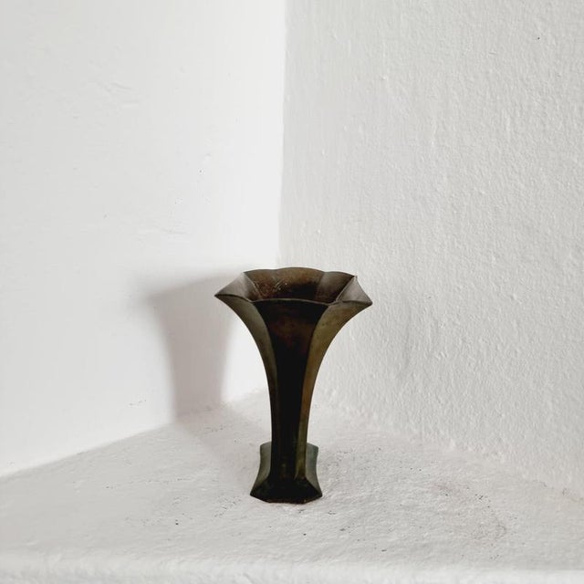 Vintage Swedish Vase in Bronze by Sune Bäckström, 1920s For Sale - Image 6 of 10