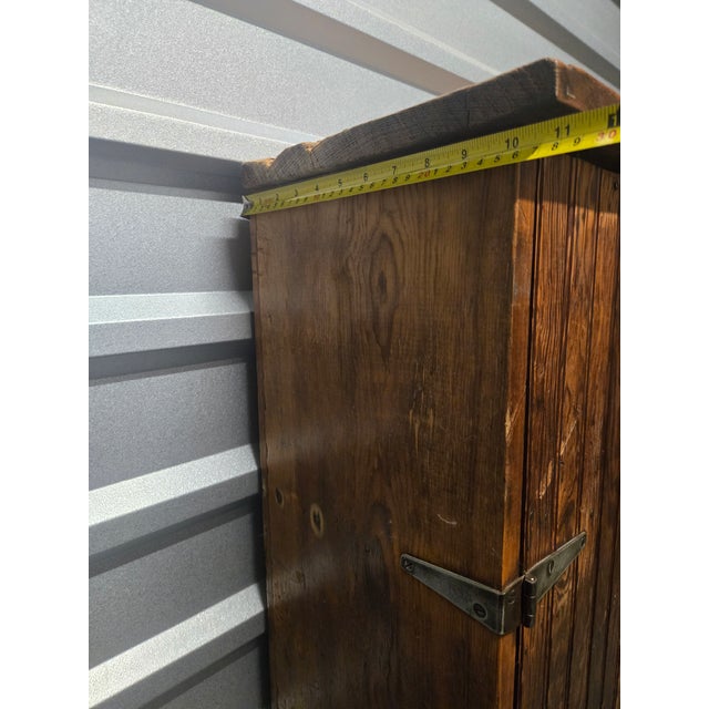 Antique Primitive Wood General Store Cubby Cabinet – Vintage Pigeonhole Organizer For Sale - Image 12 of 12