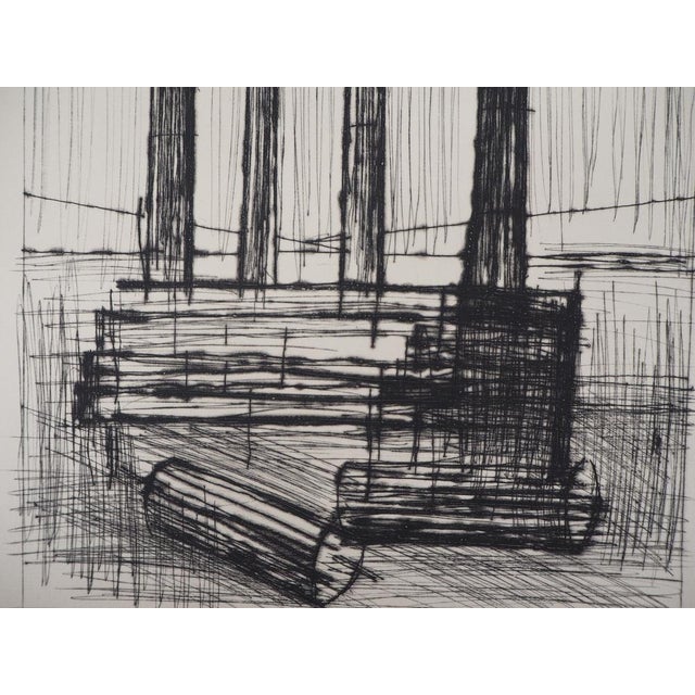 Bernard Buffet, Temple en Ruine (Pompéi), Etching For Sale - Image 4 of 5