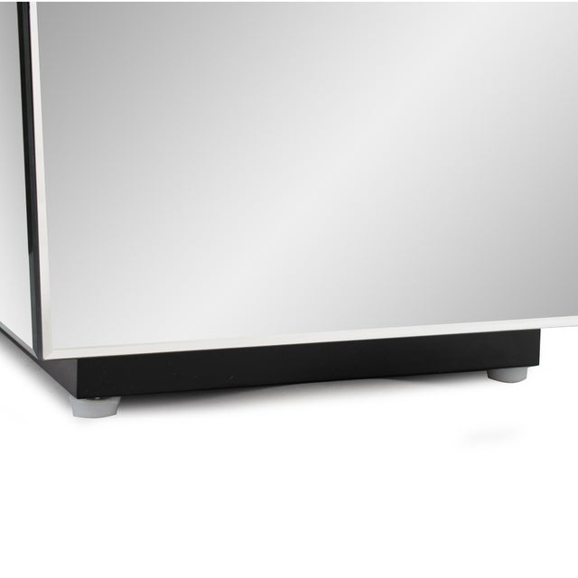 2020s Clear Mirrored Pedestal Short For Sale - Image 5 of 9