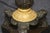 1900 - 1909 Pair of Antique Candlestick French Empire Patinated and Gilt Bronze Table Lamps For Sale - Image 5 of 9