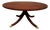 1990s Councill Craftsmen Mahogany Pedestal Base Coffee Table With Satinwood & Ebony Inlay For Sale