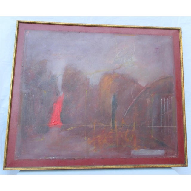 Dark Day in Heaven Angels Flying Low Art 1977 Painting For Sale