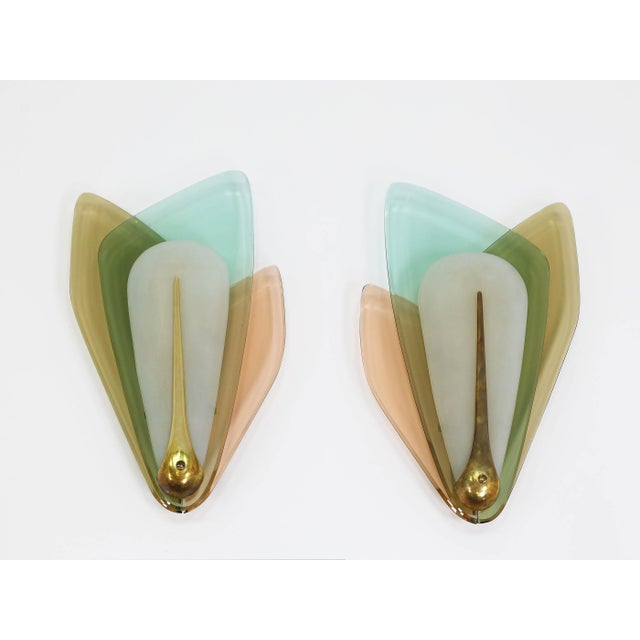 Large Wall Sconces by Max Ingrand for Fontana Arte, Italy, 1955, Set of 2 For Sale - Image 14 of 14