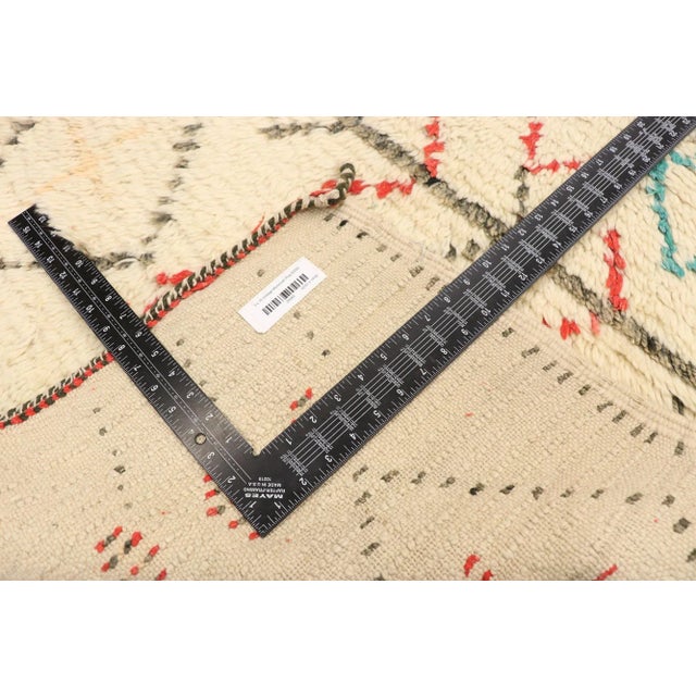 Late 20th Century Vintage Berber Moroccan Azilal Rug Runner - 03'01 X 14'09 For Sale - Image 5 of 9