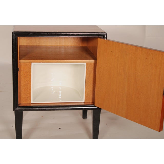 Wood Art Deco Birch and Ebonized Side Table For Sale - Image 7 of 11