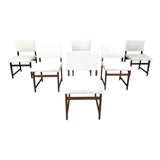 Mid-Century Scandinavian Teak Dining Chairs, 1960s, Set of 6 For Sale