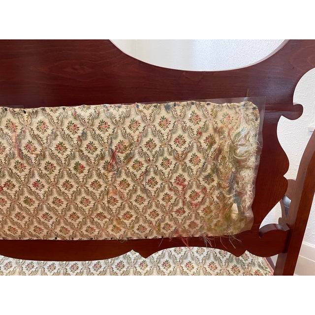 Cream Late 19th Century Eastlake Sette and Loveseat Parlor Set For Sale - Image 8 of 8