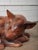 Hand-Carved Wooden Sleeping Dog Sculpture in Curled Resting Pose For Sale In Greensboro - Image 6 of 6