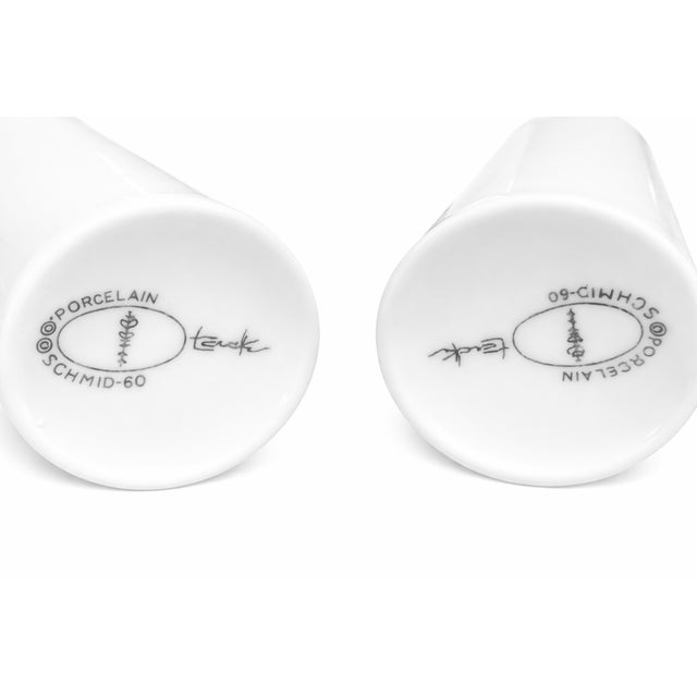 1960s 1960s Mid Century Modern LaGardo Tackett White Porcelain Espresso Demitasse Cups & Saucers- Set of Six Sets, 12 PCS For Sale - Image 5 of 6