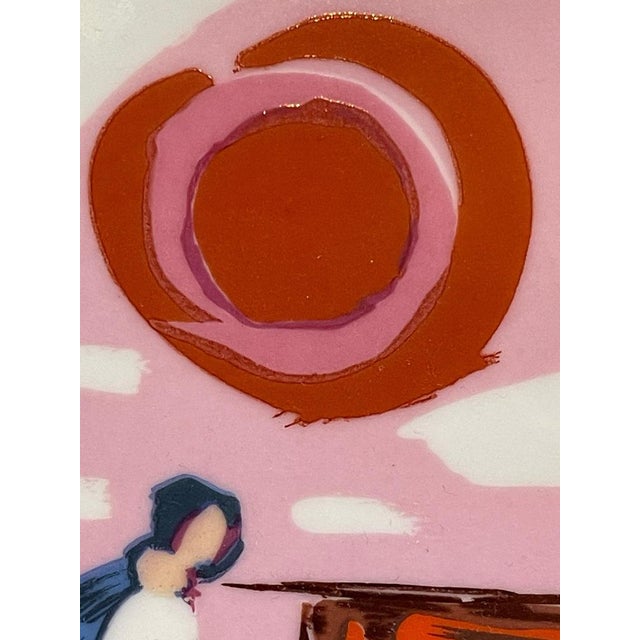 Decorated Plate from Longaretti, 20th Century For Sale - Image 6 of 8