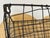 Dark Gray 1930's Large Antique French Wirework Crimped Wire and Metal Wall Pocket Hanging Basket For Sale - Image 8 of 9