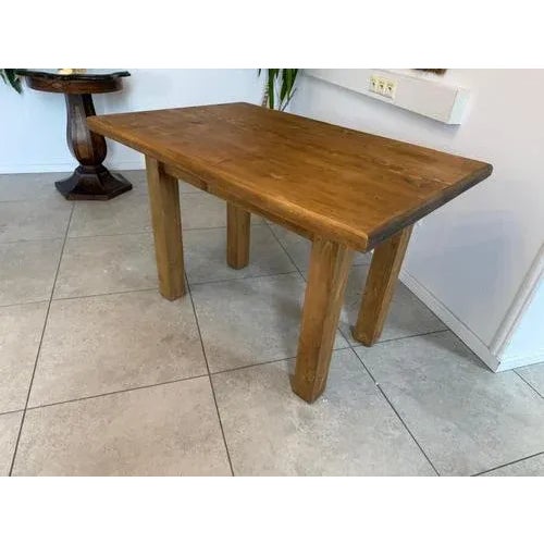 Farmhouse Table in Spruce For Sale - Image 4 of 9