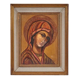 Pucci, Madonna Icon, 2000s, Oil on Canvas, Framed For Sale