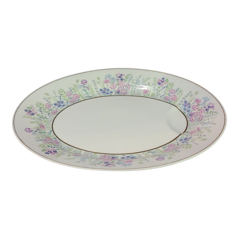 Vintage Haviland Limoges French Floral Rock Garden Oval Serving Platter