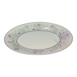 Vintage Haviland Limoges French Floral Rock Garden Oval Serving Platter