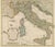 Antique Map of Italy and Surrounding Islands, 1761 For Sale