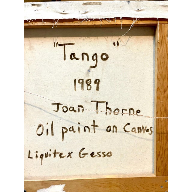 Joan Thorne, Large Colorful 1980s New York Abstract Expressionist Oil Painting Joan Thorne, 1989 For Sale In Miami - Image 6 of 9