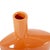 Orange Valencia Askewed Short Bottle Vase For Sale In Chicago - Image 6 of 11