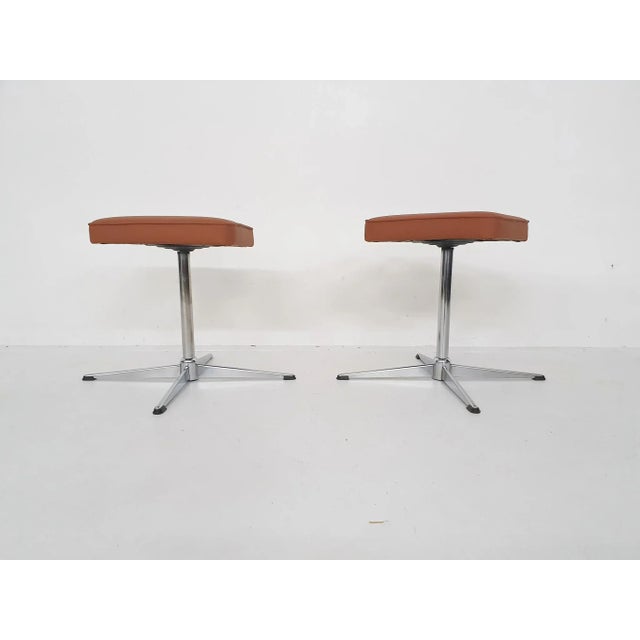 Set of Mid-Century Swivel Stools from Brabantia, The Netherlands For Sale - Image 4 of 13