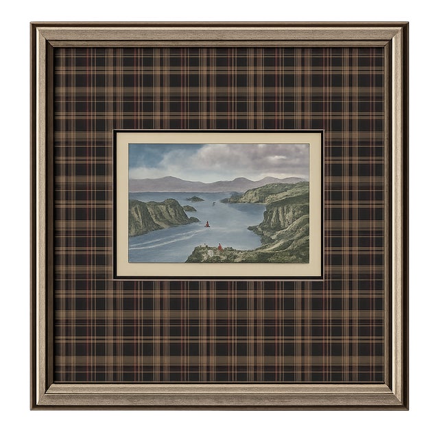 Offered as a complete collection of seven, these remarkable miniature artworks began as illustrations in a Scottish travel...