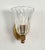 Vintage Italian Brass and Murano Glass Wall Sconces, 1990s, Set of 2 For Sale - Image 3 of 17