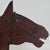 Stupendous Antique 19th Century Horse Head Wood Trade Sign With Hand Painting Details & Metal Harness For Sale - Image 11 of 18