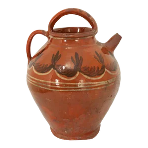 French 19th Century Terracotta Olive Oil Jar