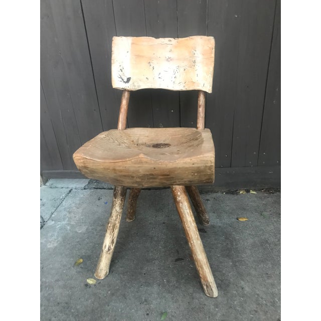 1800’s Vintage Rustic Handmade Log Chair Chairish