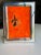 Erik Sulander Contemporary Field Color Orange Abstract Drawing for Contemplation With Sterling Silver Frame For Sale - Image 4 of 4