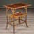 19th Century English Aesthetic Era Bamboo Table With Marquetry and Painted Detail For Sale In Detroit - Image 6 of 10