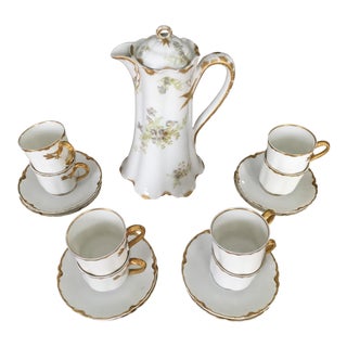 1970s Haviland Limoges Tea Chocolate Set - 18 Pieces For Sale
