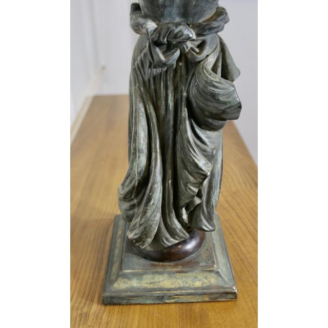 Neo Classical Bronze Statue of Hebe The Greek Goddess of Youth A handsome piece made in bronze and is set on a square...