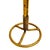 Gold 1960s Italian Tole Gilt Rope Three Ring Towel Holder For Sale - Image 8 of 8