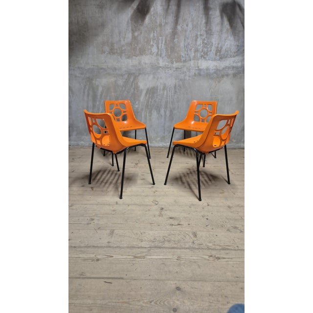 Vintage Space Age Garden Chairs, 1970s, Set of 4 For Sale - Image 9 of 12