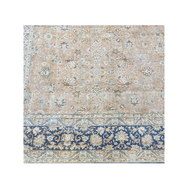 1960s Vintage Persian Kerman Area Rug 10x14 For Sale In Dallas - Image 6 of 8