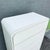 Postmodern Postmodern White Gloss Laminate Waterfall Highboy Dresser For Sale - Image 3 of 11
