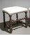 Pair of Louis XIII Style French Twist Oak Stools For Sale - Image 4 of 5