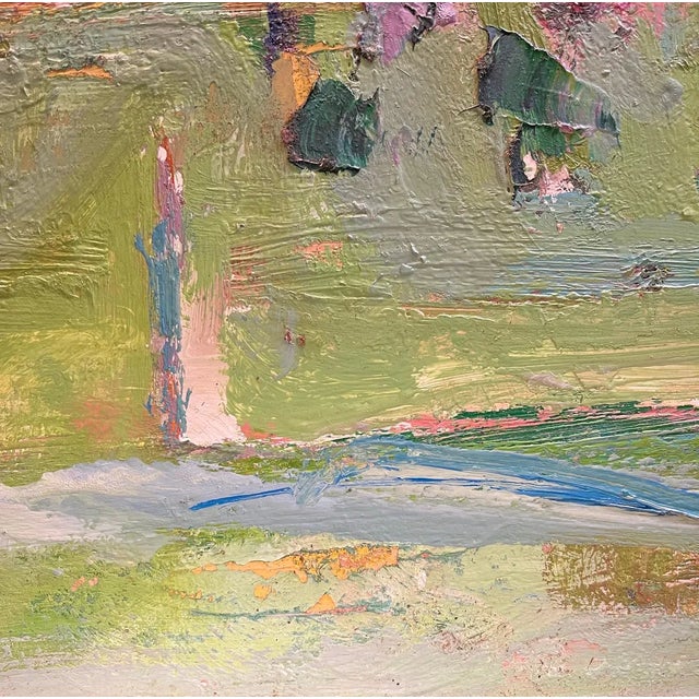 Jean Krille, Landscape 120, Oil on Masonite For Sale - Image 7 of 11