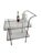 1970s 1970s Chrome and Glass Bar Cart For Sale - Image 5 of 11