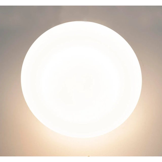 Italian Wooden and Modern Opal Glass Wall Lights, 1960s, Set of 2 For Sale - Image 11 of 12