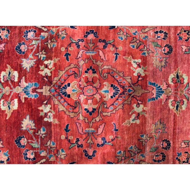 Early 20th Century Early 20th Century Persian Sarouk Mohajeran Rug For Sale - Image 5 of 14