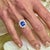 Natural Tanzanite Diamond Ring 6.5 14k W Gold 2.61 TCW Certified For Sale In New York - Image 6 of 14