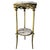 19th Spanish Bronze and Brass Gilted Side Table With White Marbles Top For Sale - Image 10 of 10