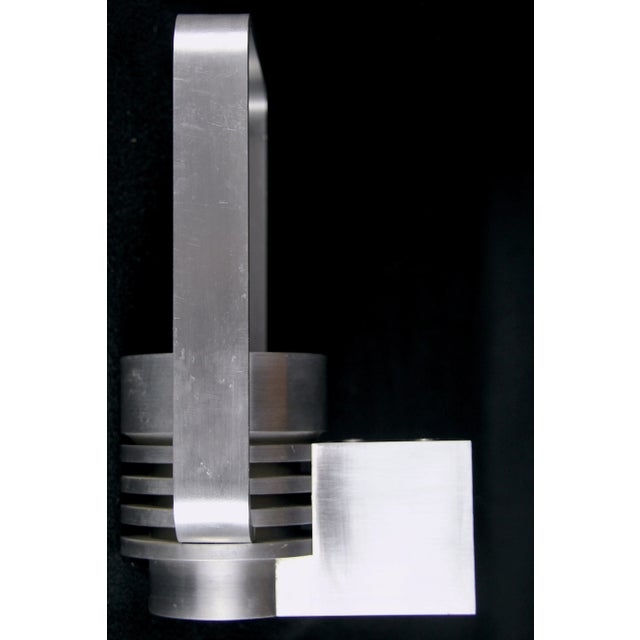 Mid 20th Century Mazda & Lita by Jacques Biny, Solid Aluminium Wall Lamps, Mid-Century France - a Pair For Sale - Image 5 of 10