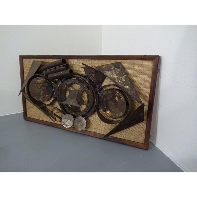 Brutalist Metal Wall Panels by Henrik Horst, Denmark, 1960s, Set of 2 For Sale - Image 10 of 16