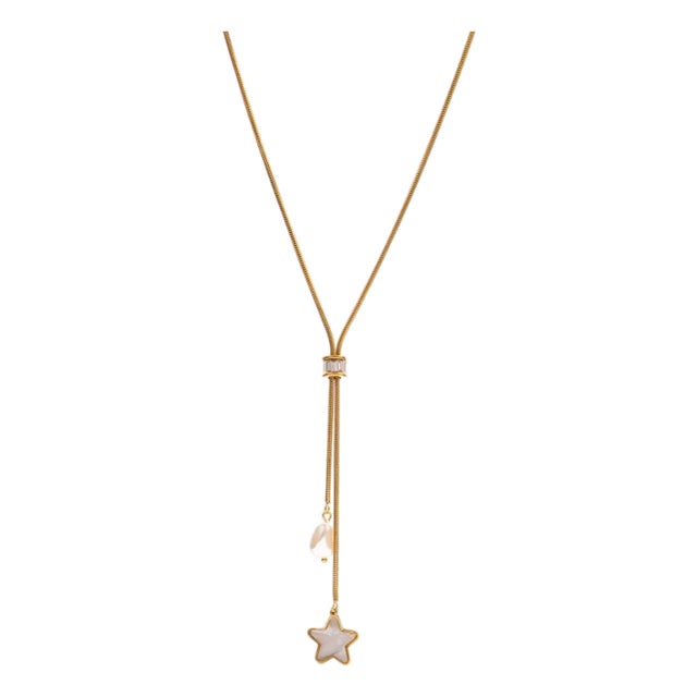 Starlight Glow Lariat Necklace For Sale