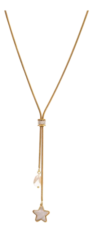 Starlight Glow Lariat Necklace