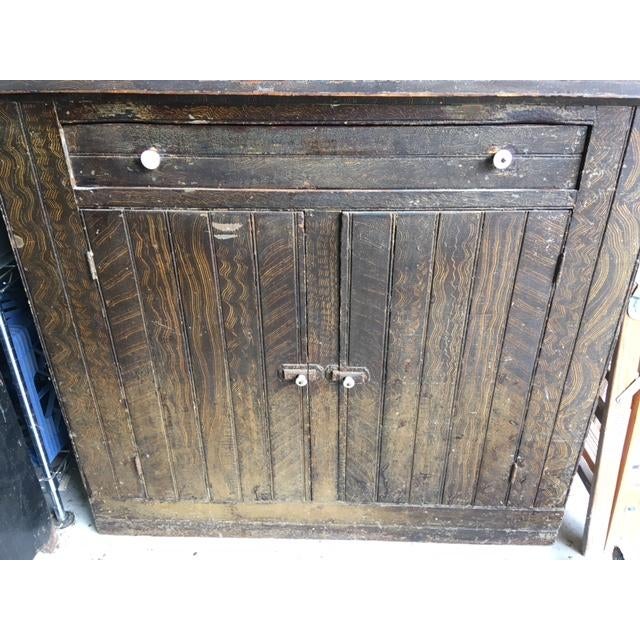 Farmhouse Country Primitive Stepback 1850s Cupboard For Sale - Image 11 of 18