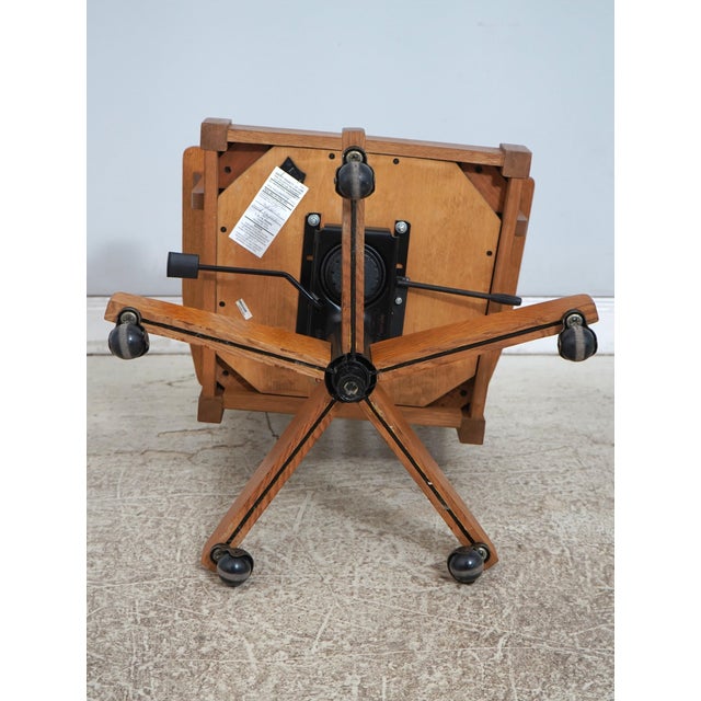 Stickley Arts & Crafts Mission Oak Office Chair For Sale - Image 16 of 18